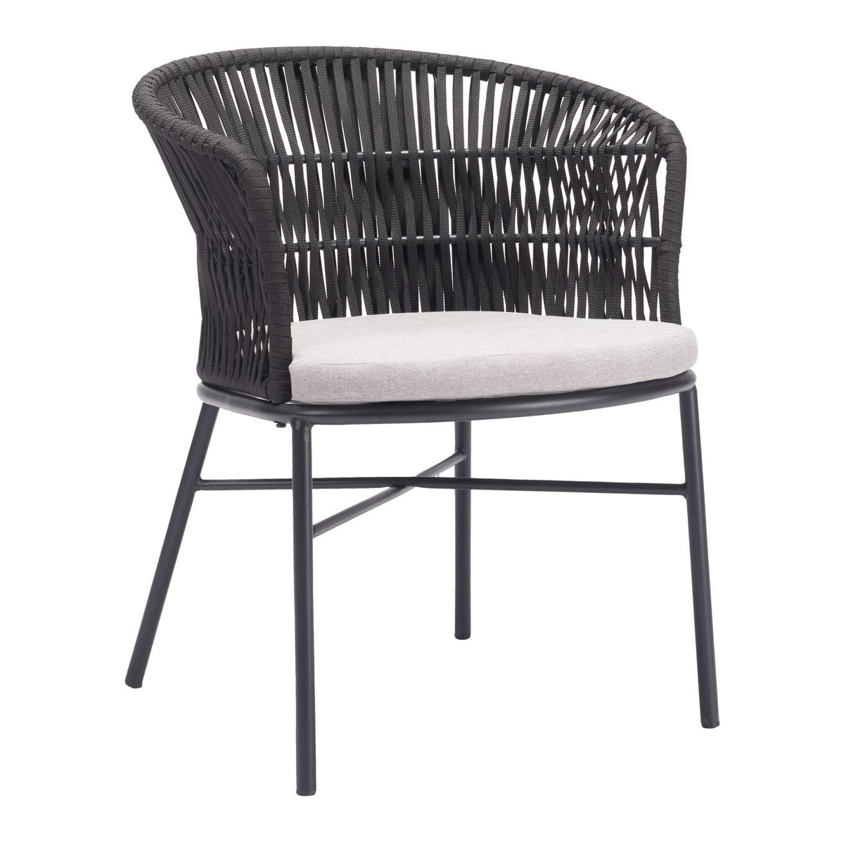 703987 Freycinet Outdoor Dining Chair (Set Of 2) Black
