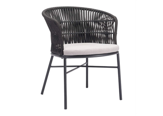 703987 Freycinet Outdoor Dining Chair (Set Of 2) Black