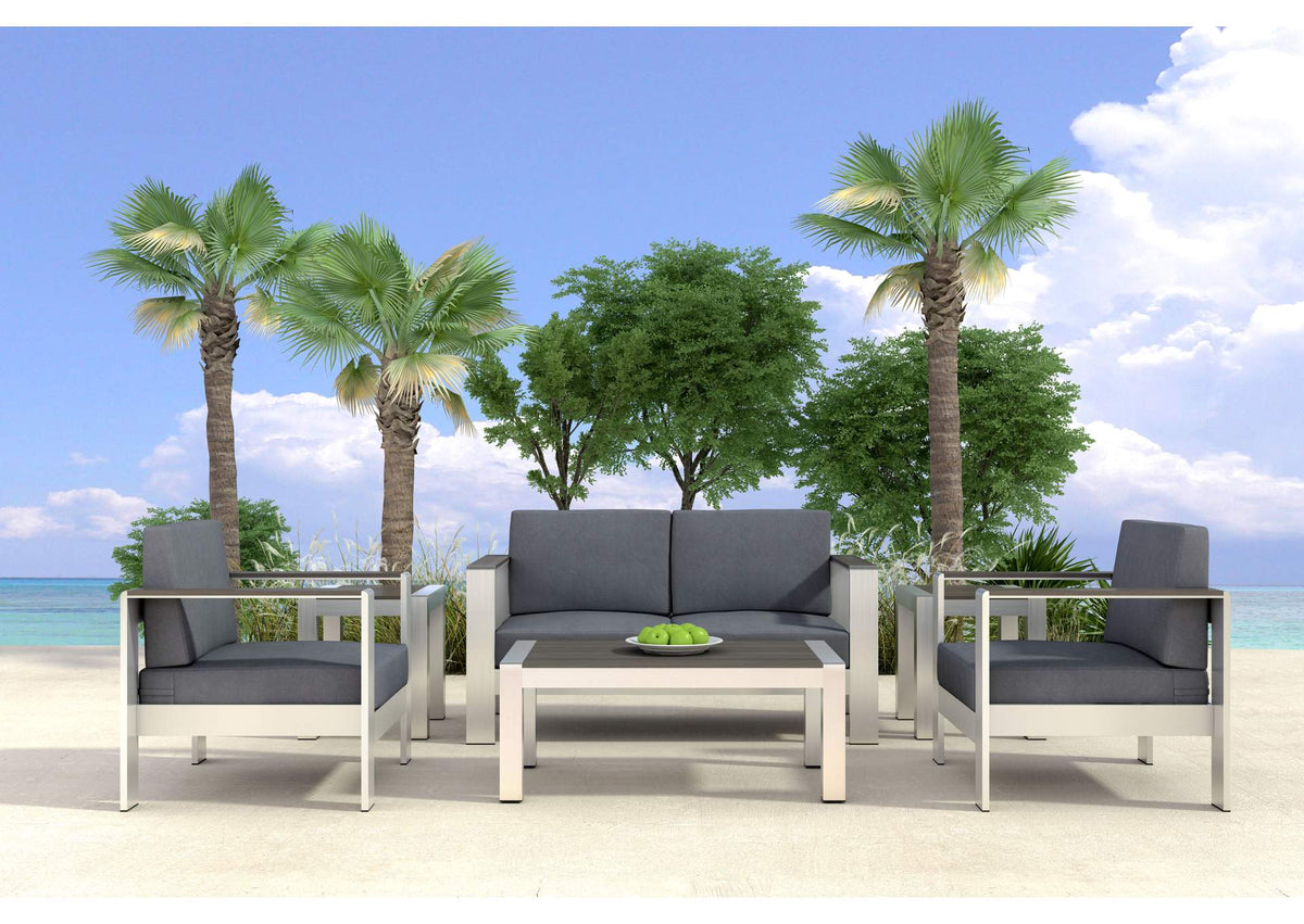 703985 Cosmopolitan Outdoor Armchair Dark Gray