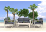 703985 Cosmopolitan Outdoor Armchair Dark Gray