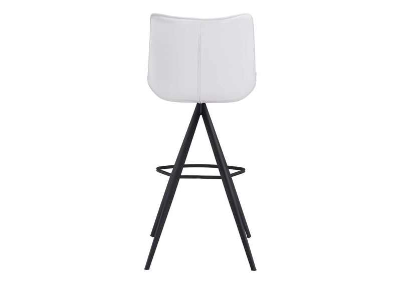 101287 Aki Barstool (Set Of 2) White & Black