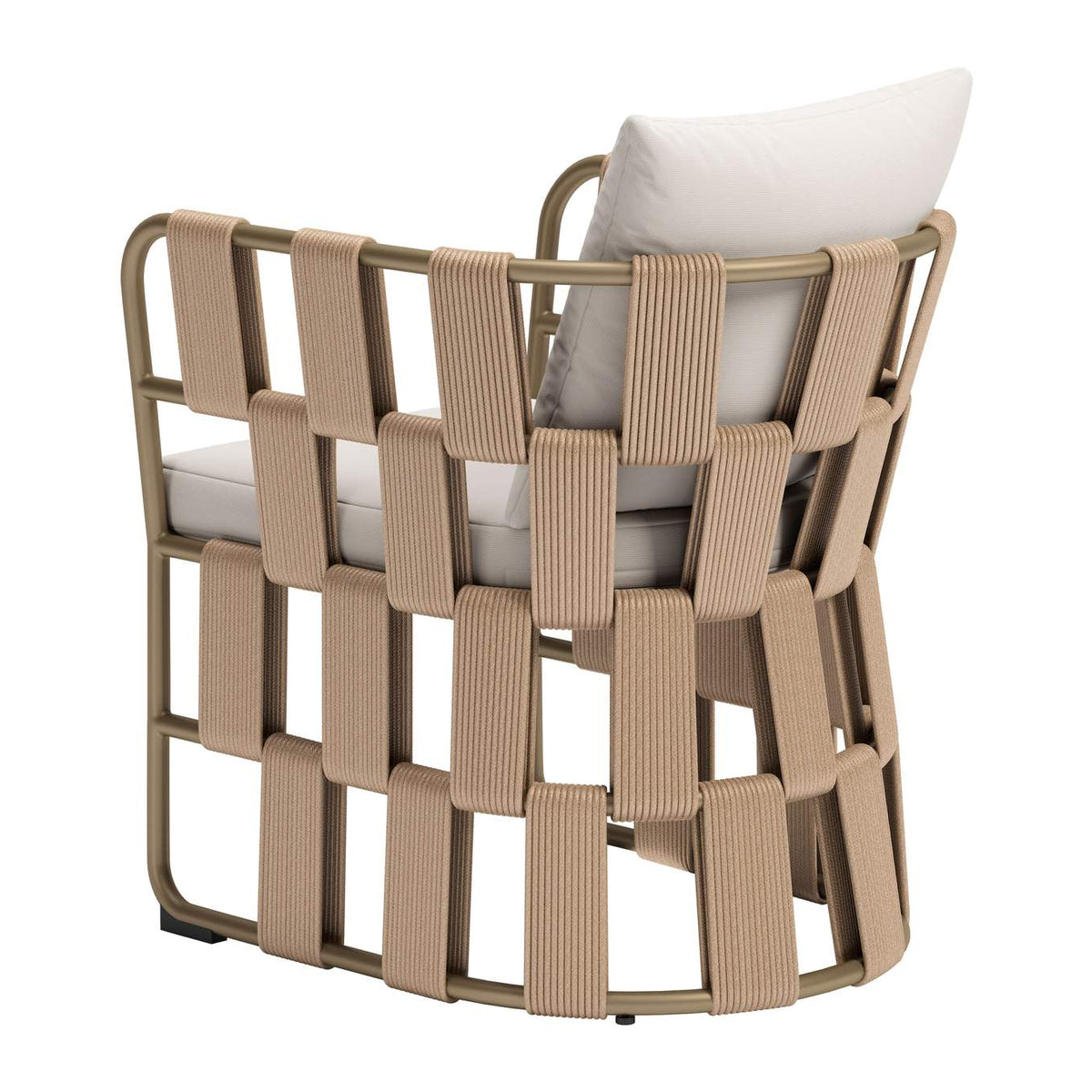 704012 Quadrat Outdoor Dining Chair White