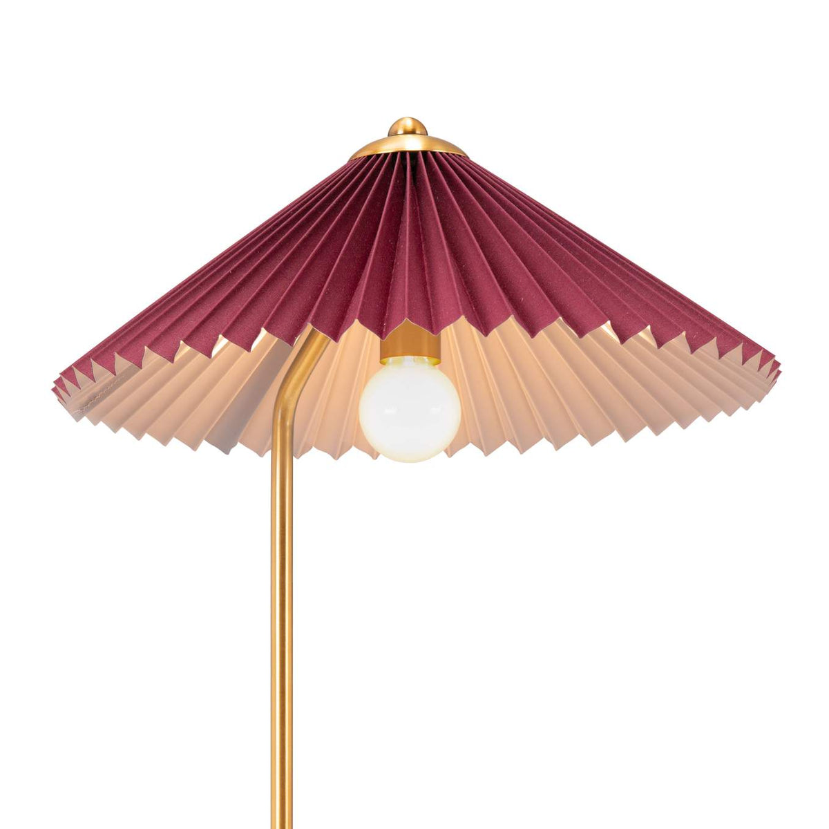 56137 Charo Table Lamp Red & Gold