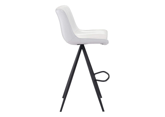 101287 Aki Barstool (Set Of 2) White & Black