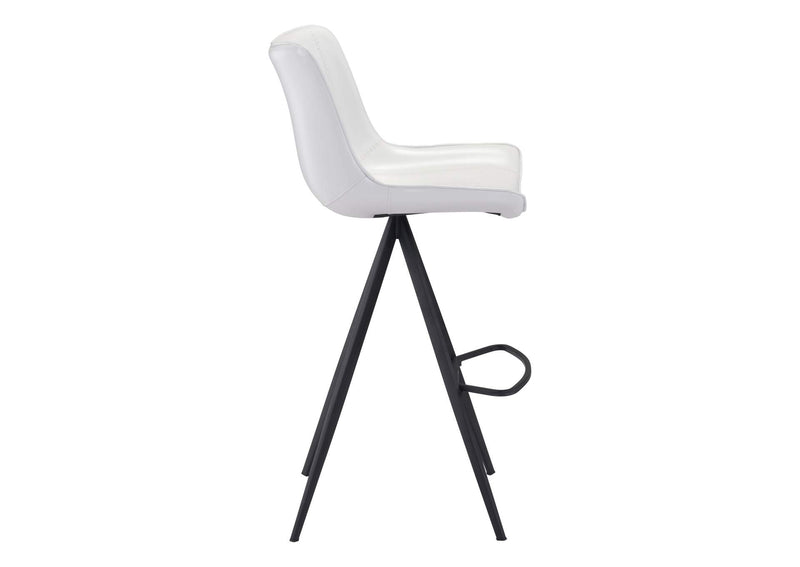 101287 Aki Barstool (Set Of 2) White & Black