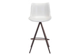101288 Aki Barstool (Set Of 2) White & Walnut