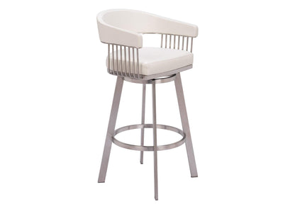 110046 Bantry Swivel Barstool White