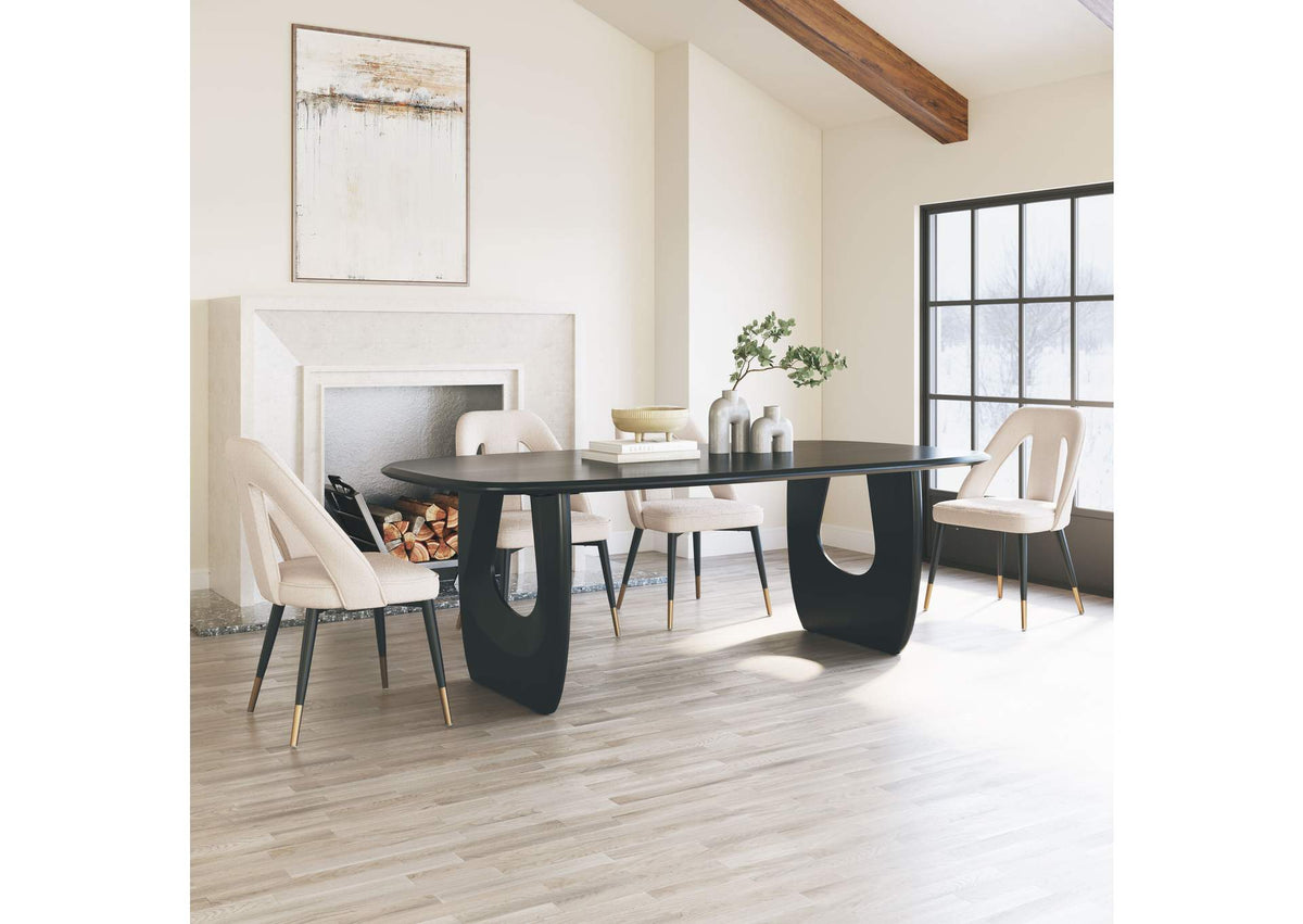 110223 Arasan Dining Table Black