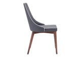 100278 Moor Dining Chair (Set Of 2) Dark Gray