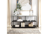 109487 Singularity Console Table White & Black