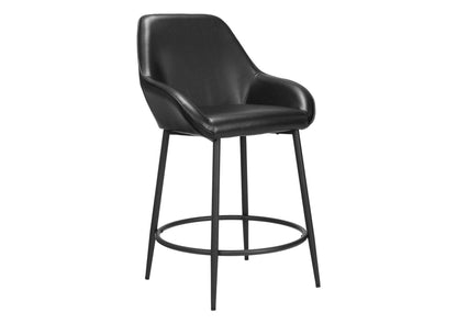 110074 Vila Counter Stool (Set Of 2) Black
