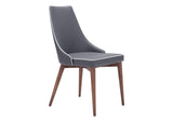 100278 Moor Dining Chair (Set Of 2) Dark Gray