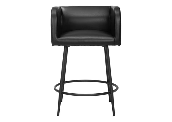 110062 Horbat Counter Stool (Set Of 2) Black