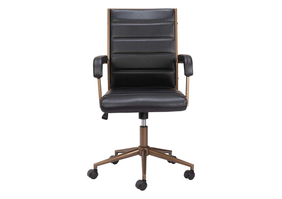 109021 Auction Office Chair Vintage Black
