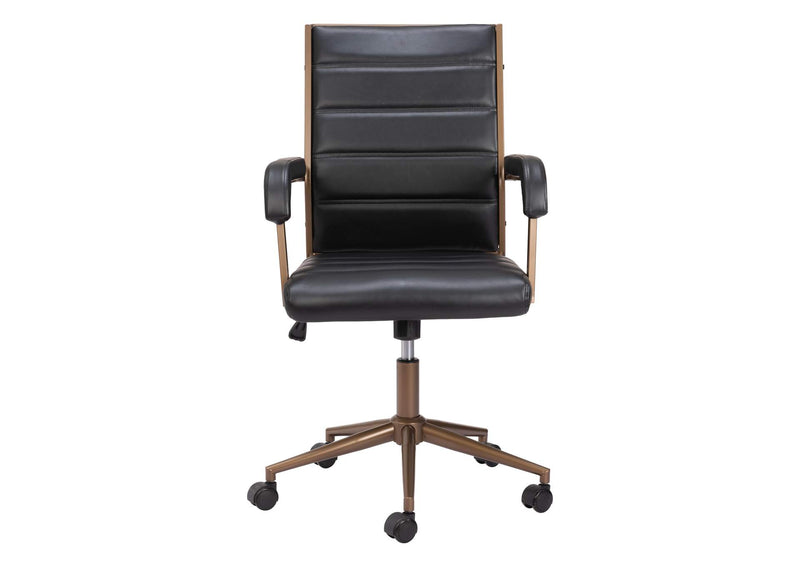 109021 Auction Office Chair Vintage Black
