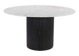 110140 Izola Dining Table White & Black