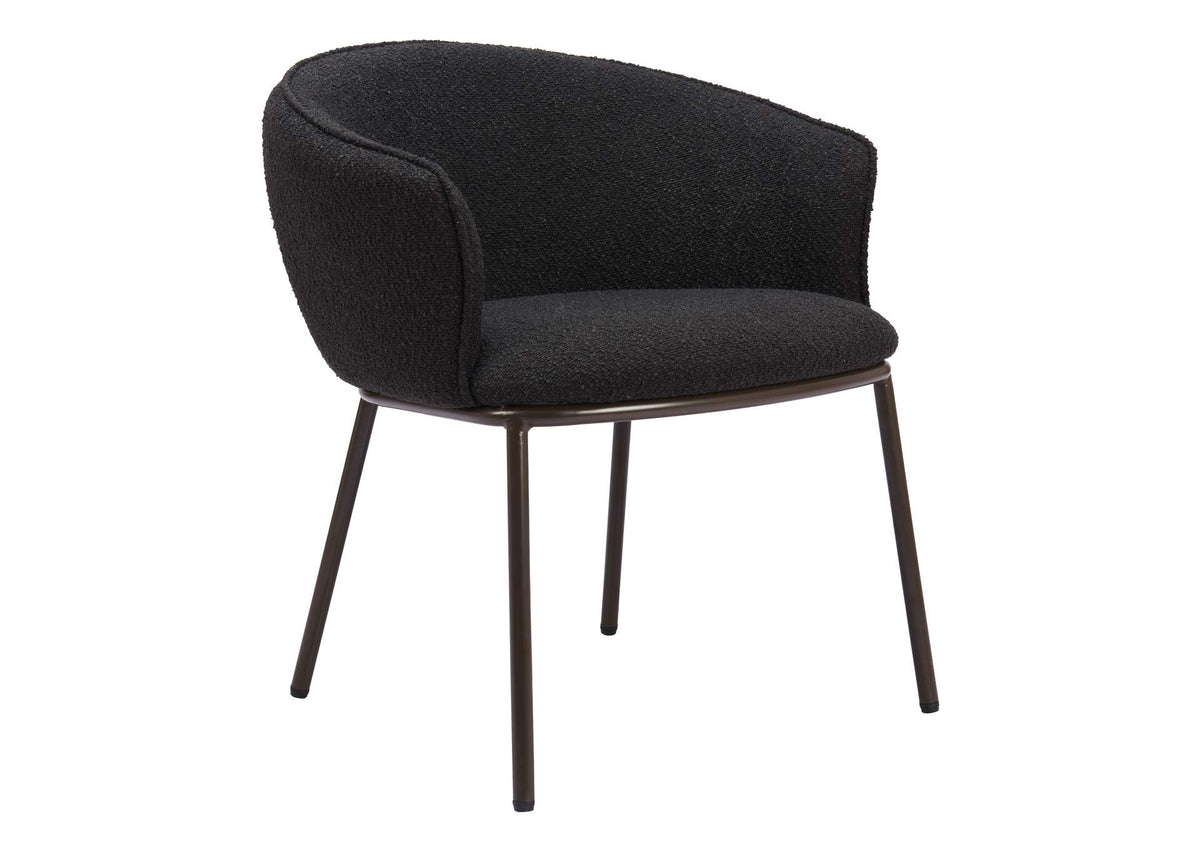 110102 Essen Dining Chair Black & Bronze