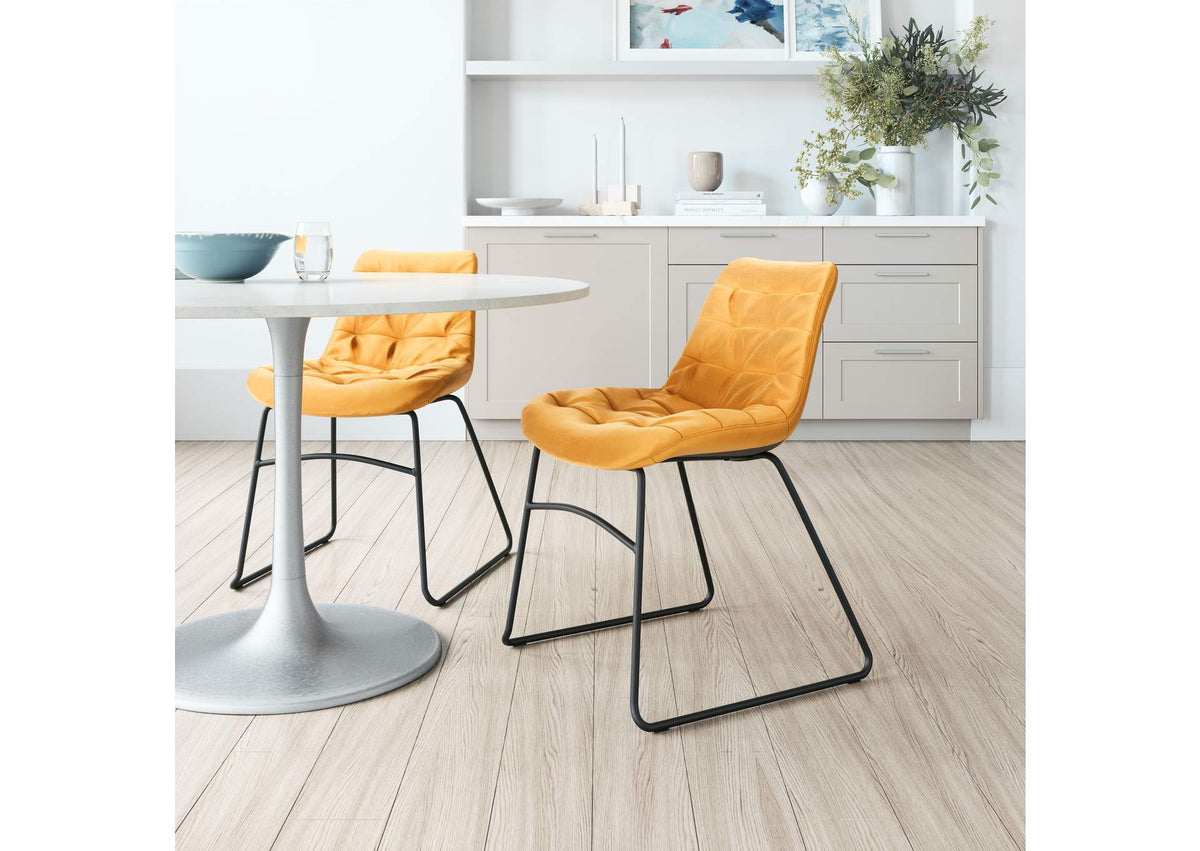 109335 Tammy Dining Chair (Set Of 2) Yellow