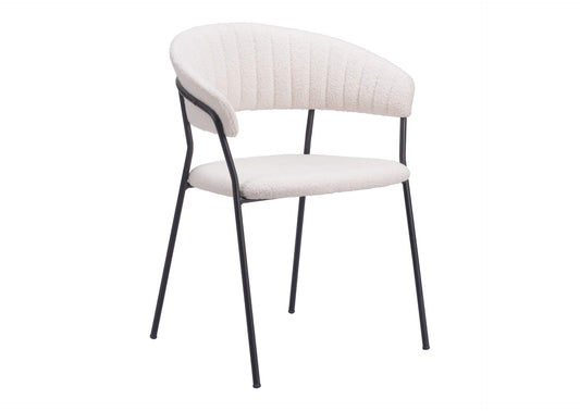 109669 Josephine Dining Chair (Set Of 2) Cream