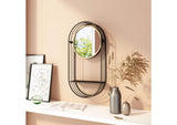 A12234 Saroni Mirror Shelf Antique Gray