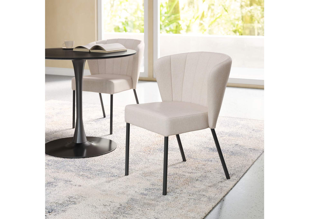 109678 Aimee Dining Chair (Set Of 2) Beige