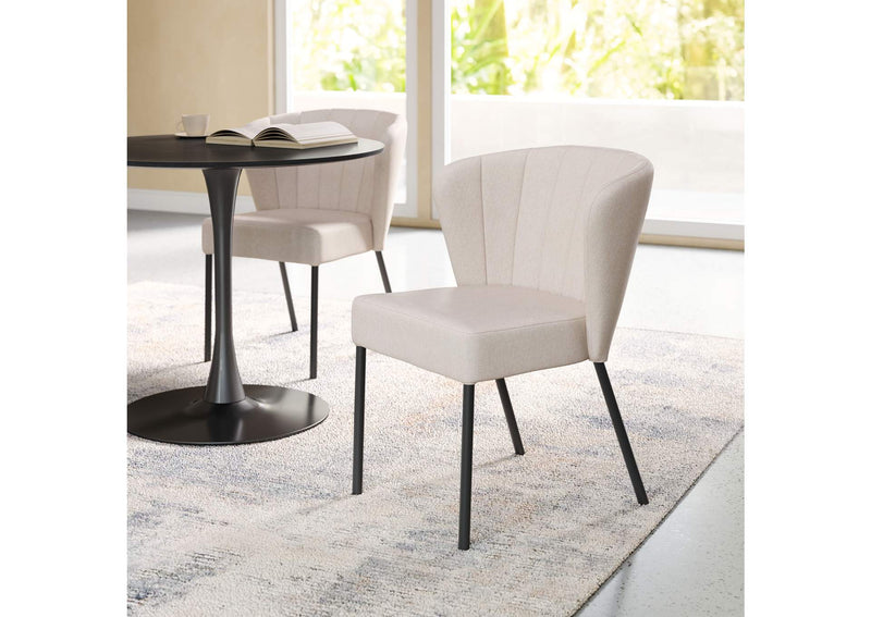 109678 Aimee Dining Chair (Set Of 2) Beige
