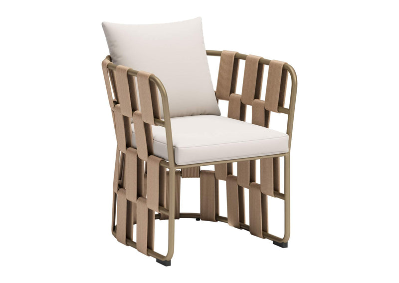 704012 Quadrat Outdoor Dining Chair White