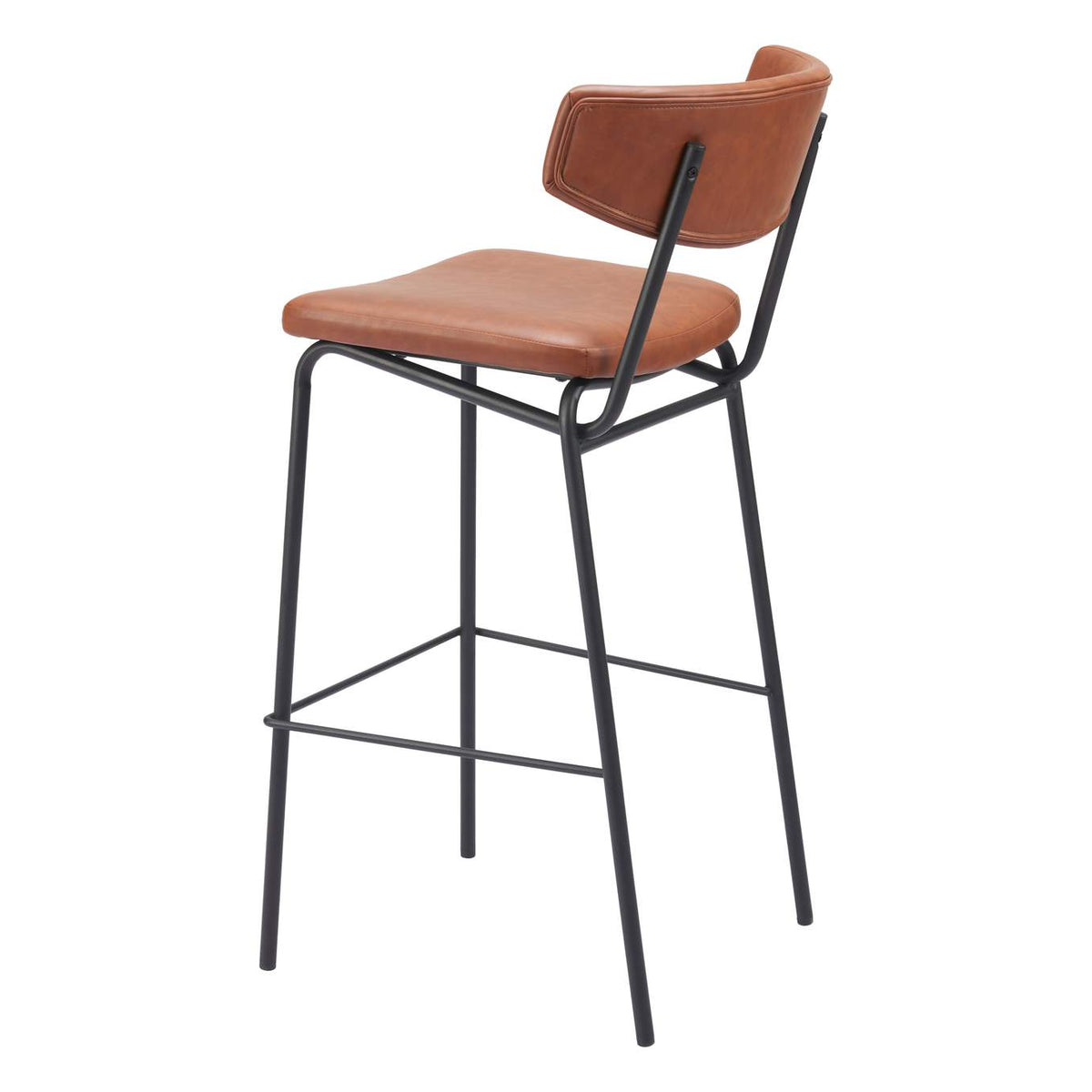 110260 Charon Barstool (Set Of 2) Vintage Brown
