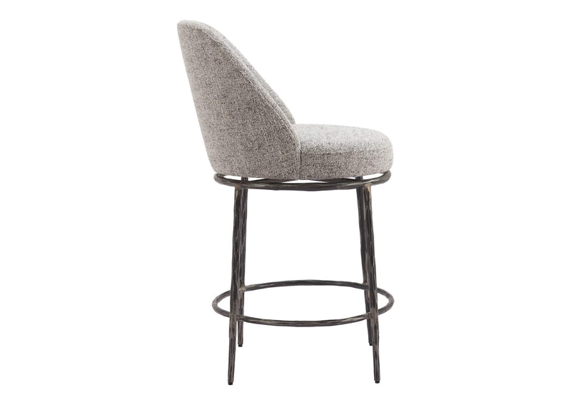 110274 Nordhavn Swivel Counter Stool Gray