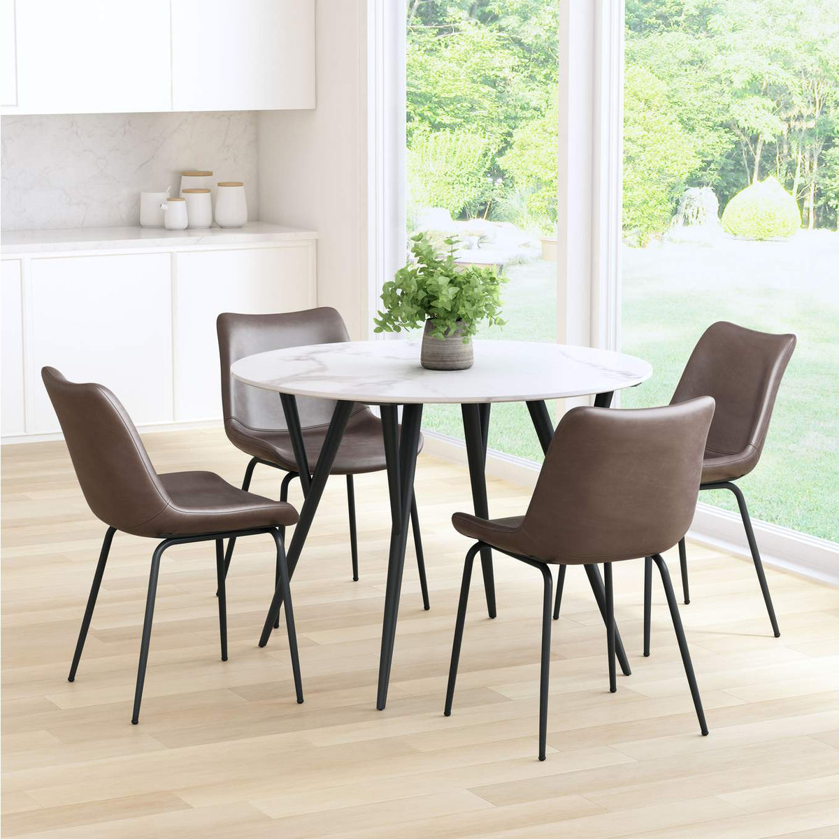 101777 Byron Dining Chair (Set Of 2) Brown