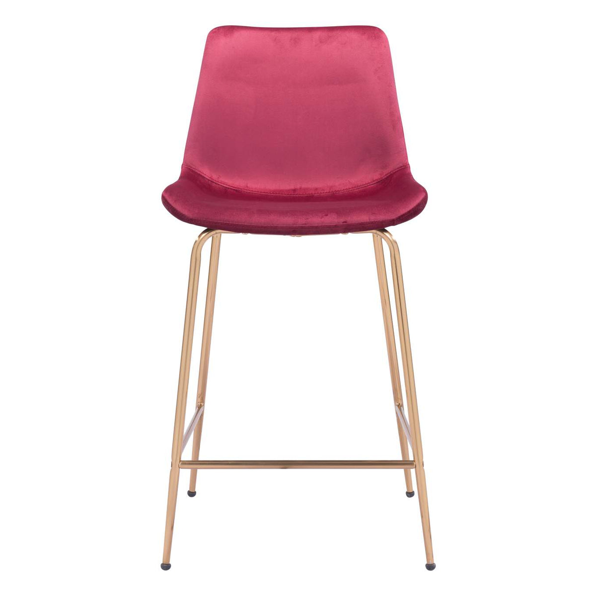 101764 Tony Counter Stool Red & Gold