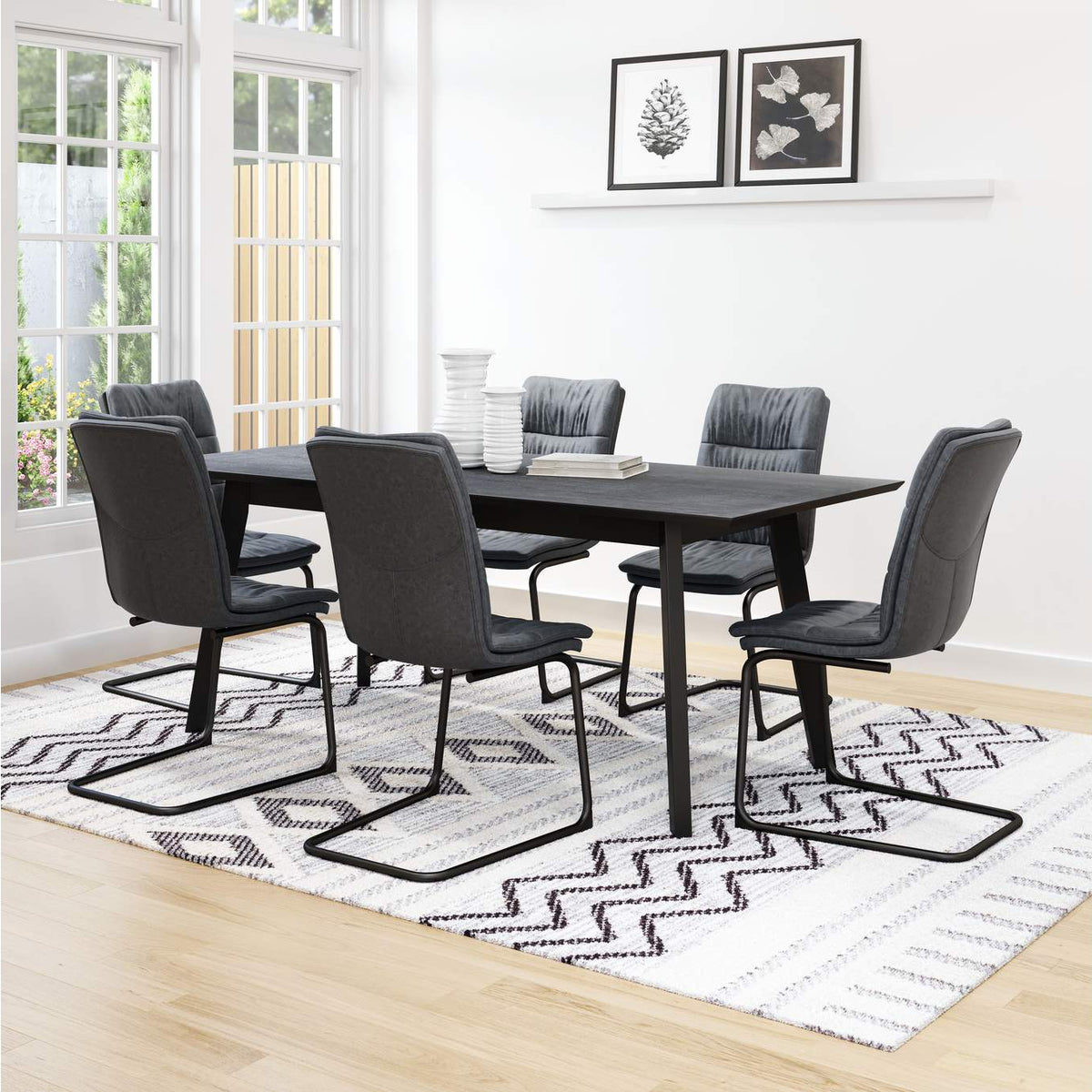 101954 Sharon Dining Chair (Set Of 2) Vintage Black