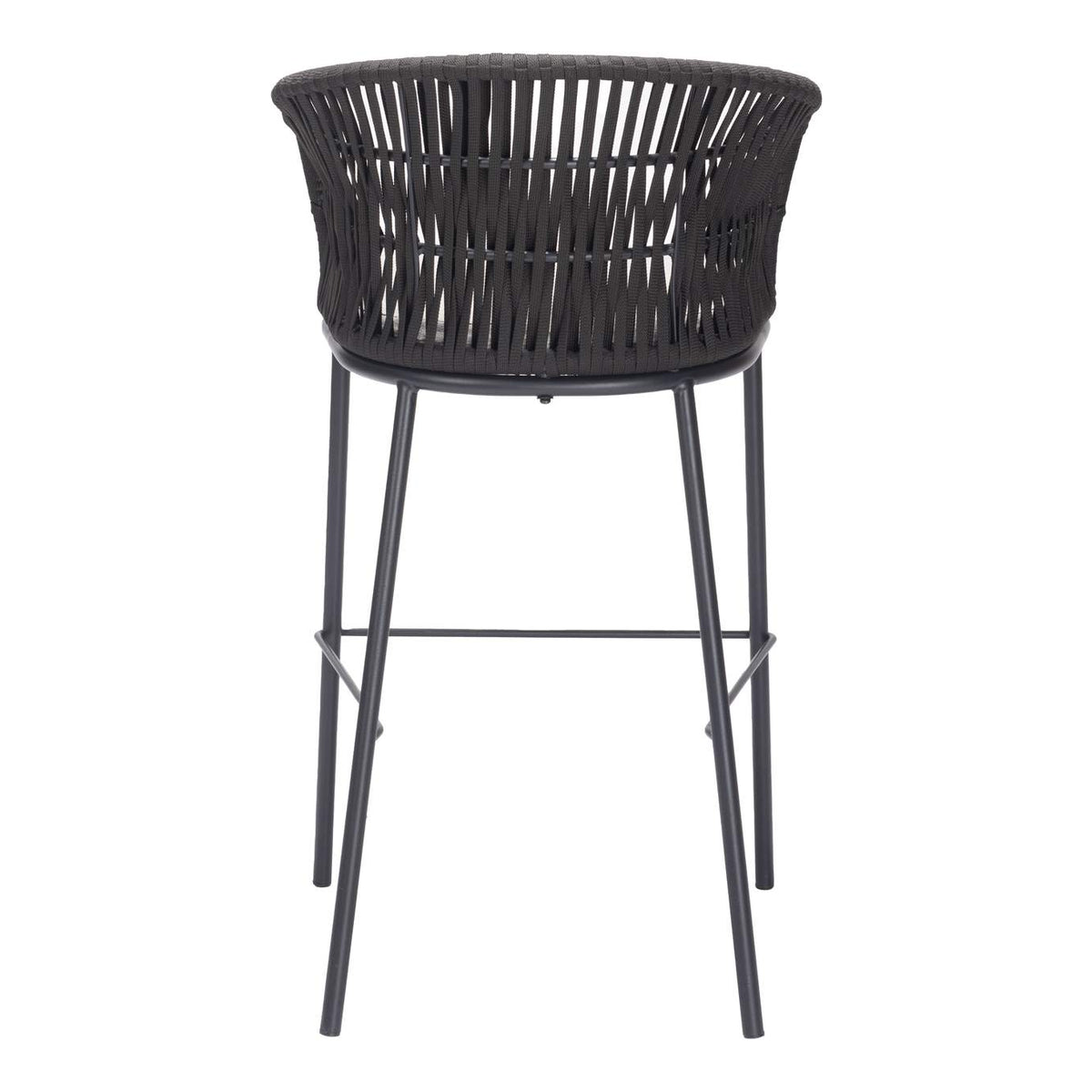 703989 Freycinet Outdoor Barstool (Set Of 2) Black
