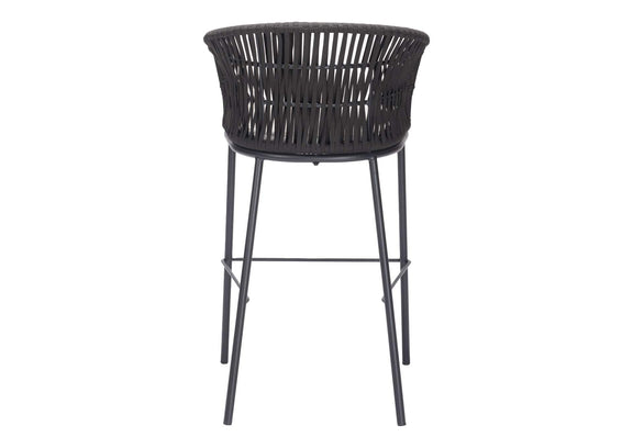 703989 Freycinet Outdoor Barstool (Set Of 2) Black