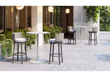 704035 Soleil Outdoor Bar Table White