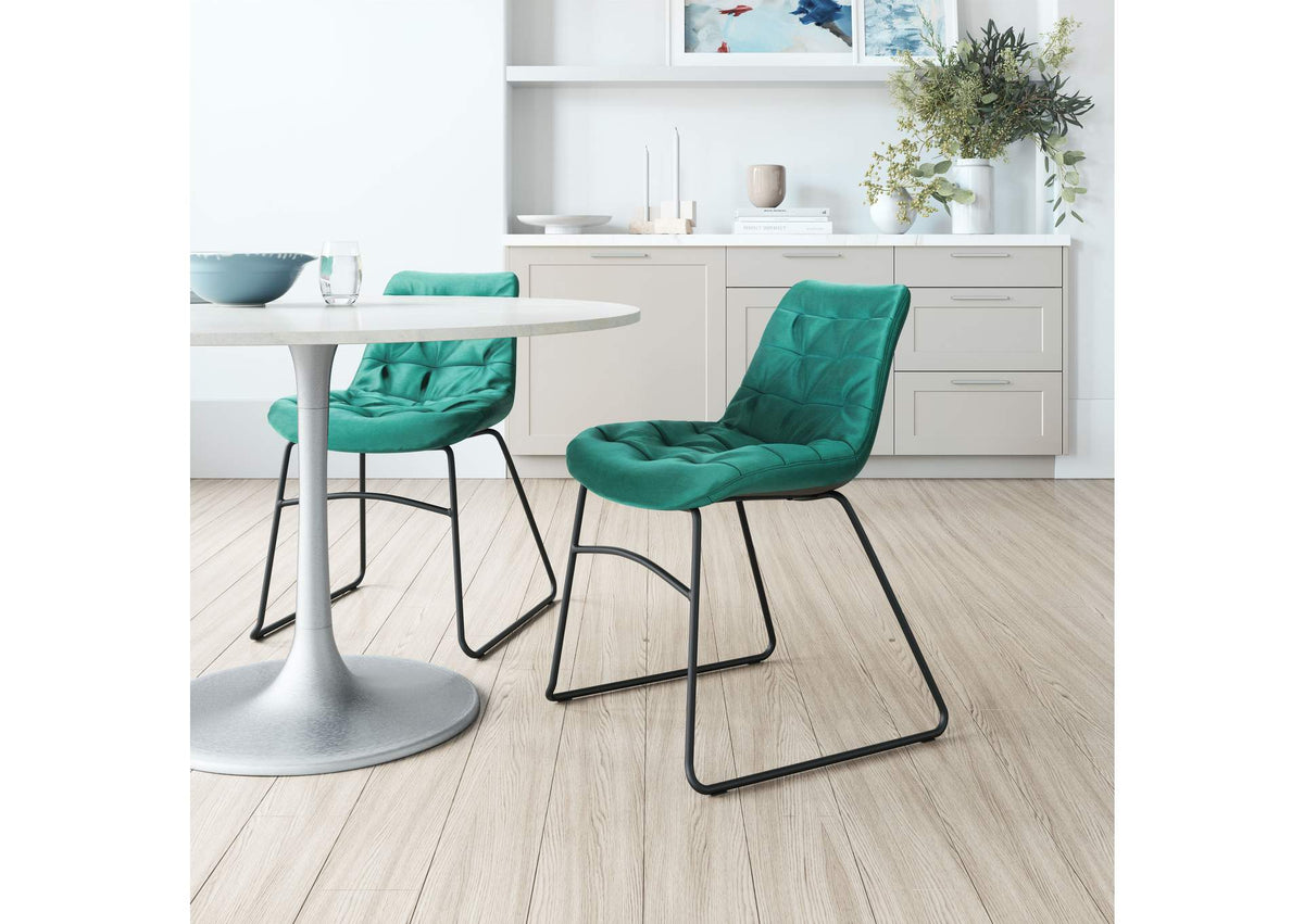 109334 Tammy Dining Chair (Set Of 2) Green
