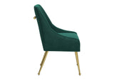 109716 Maxine Dining Chair Green & Gold