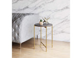 109360 David Side Table Gray & Gold