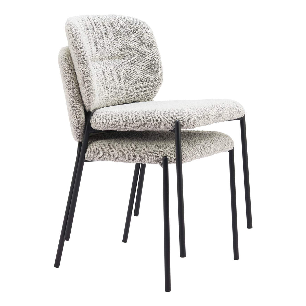 110348 Plat Dining Chair (Set Of 2) Gray