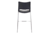 101284 Ace Barstool (Set Of 2) Black & Silver