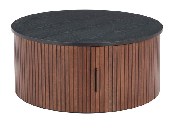 110299 Nejaus Coffee Table Black & Walnut