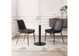 109933 Magnus Dining Chair (Set Of 2) Black & Walnut