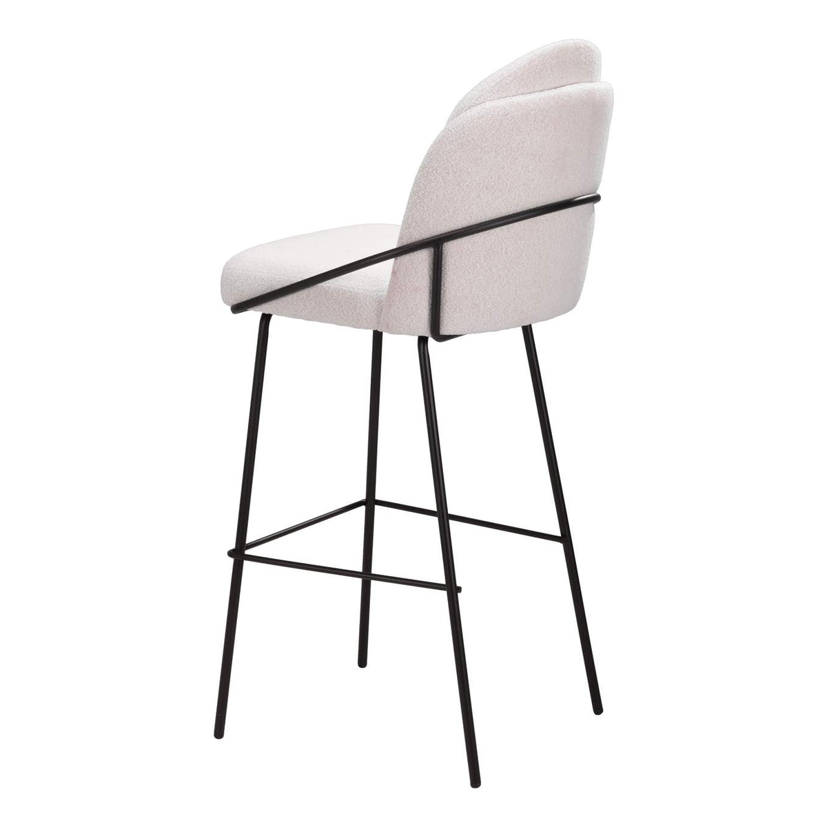 109969 Jambi Barstool (Set Of 2) Ivory