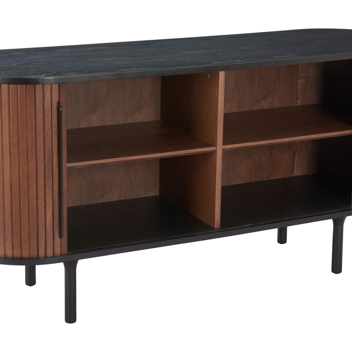 110296 Koriana Sideboard Black & Walnut