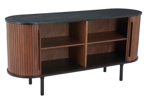 110296 Koriana Sideboard Black & Walnut