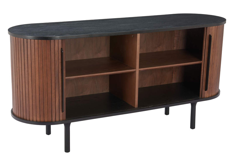 110296 Koriana Sideboard Black & Walnut