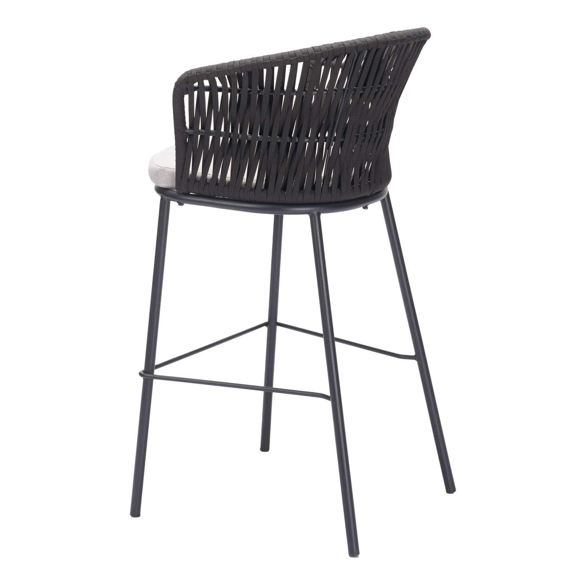 703989 Freycinet Outdoor Barstool (Set Of 2) Black