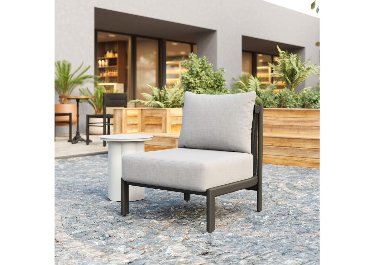 704046 Horizon Outdoor Accent Chair Gray