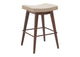 110331 Divat Counter Stool (Set Of 2) Beige & Walnut