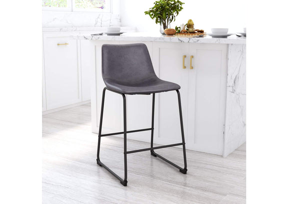109324 Smart Counter Stool (Set Of 2) Charcoal